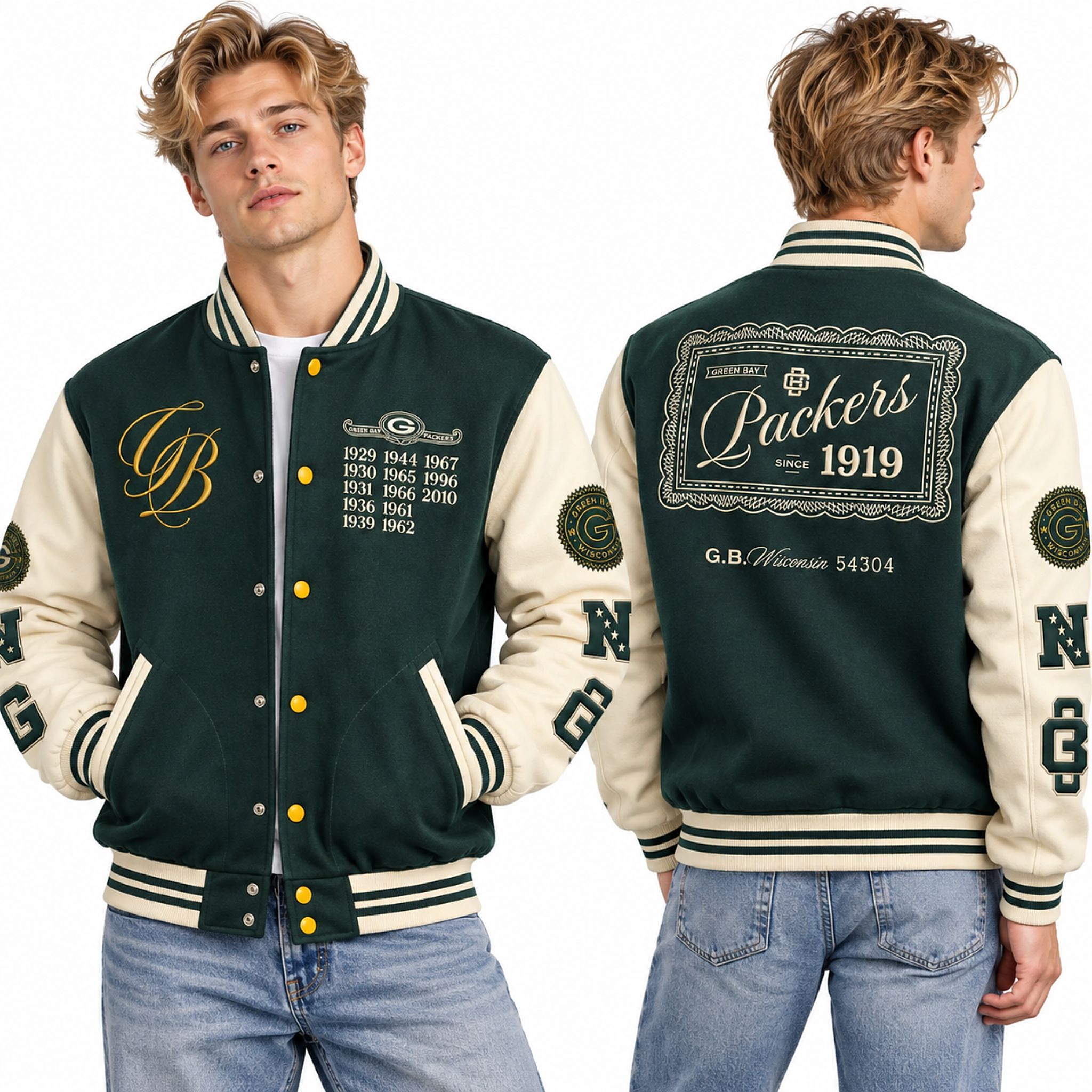 GB Packers Rivalries 2026 Varsity Jacket GB Packers Rivalries 2026 Varsity Jacket