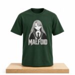 Malfroid Monochrome Manga Girl Shirt
