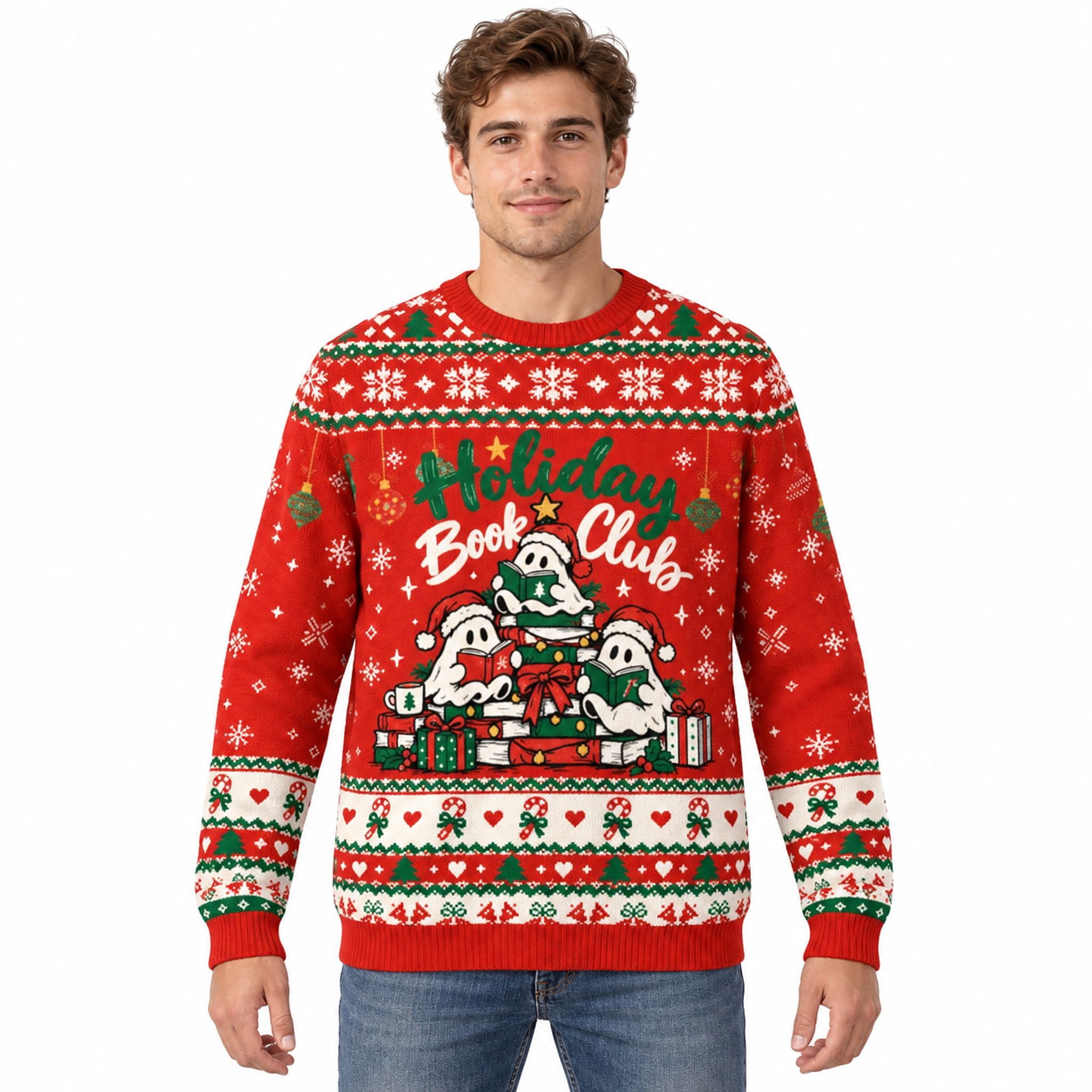 Holiday Book Club Reading Ghosts Christmas 2026 Ugly Sweater Holiday Book Club Reading Ghosts Christmas 2026 Ugly Sweater