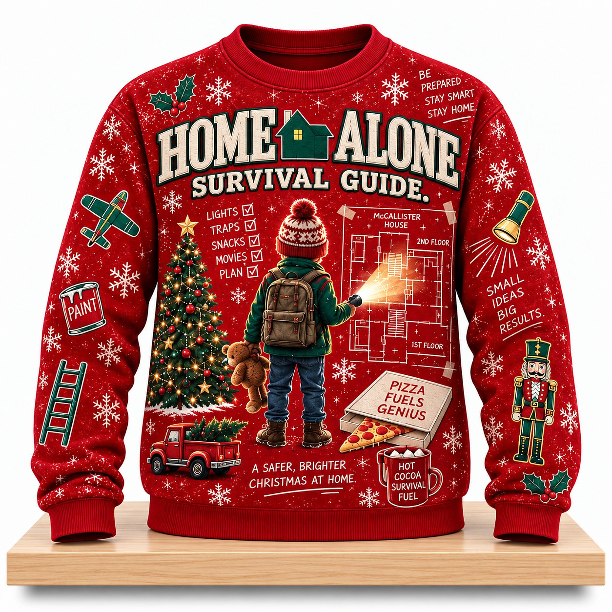 Home Alone Survival Guide Christmas 2026 Sweatshirt 1 Home Alone Survival Guide Christmas 2026 Sweatshirt 2