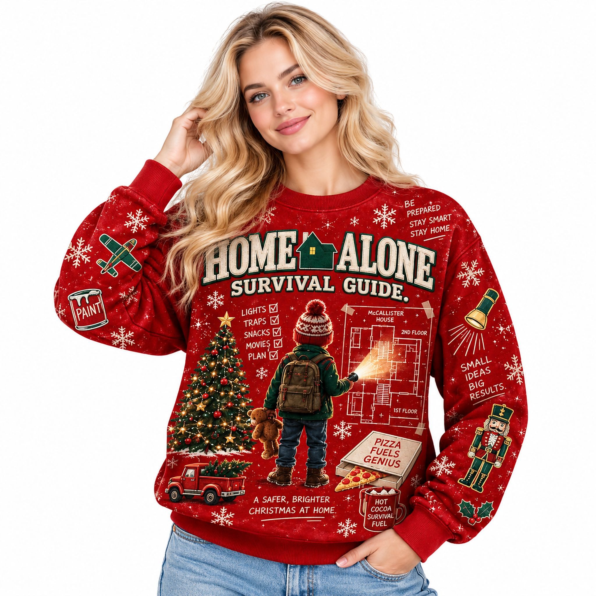 Home Alone Survival Guide Christmas 2026 Sweatshirt Home Alone Survival Guide Christmas 2026 Sweatshirt