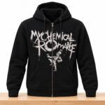 JJ McCarthy My Chemical Romance  Skeleton Zip Hoodie