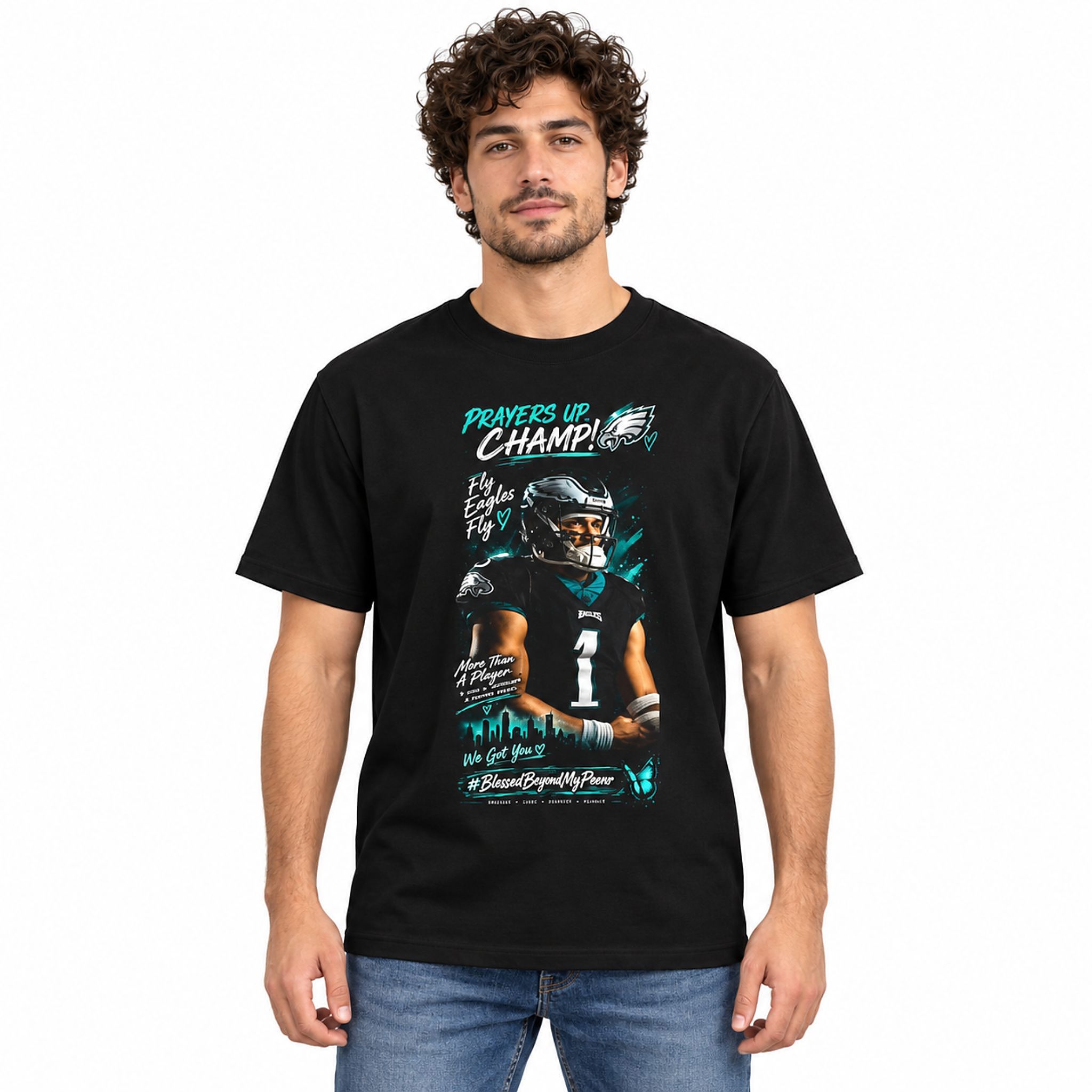 Jalen Hurts Prayers Up Champ Shirt Jalen Hurts Prayers Up Champ Shirt