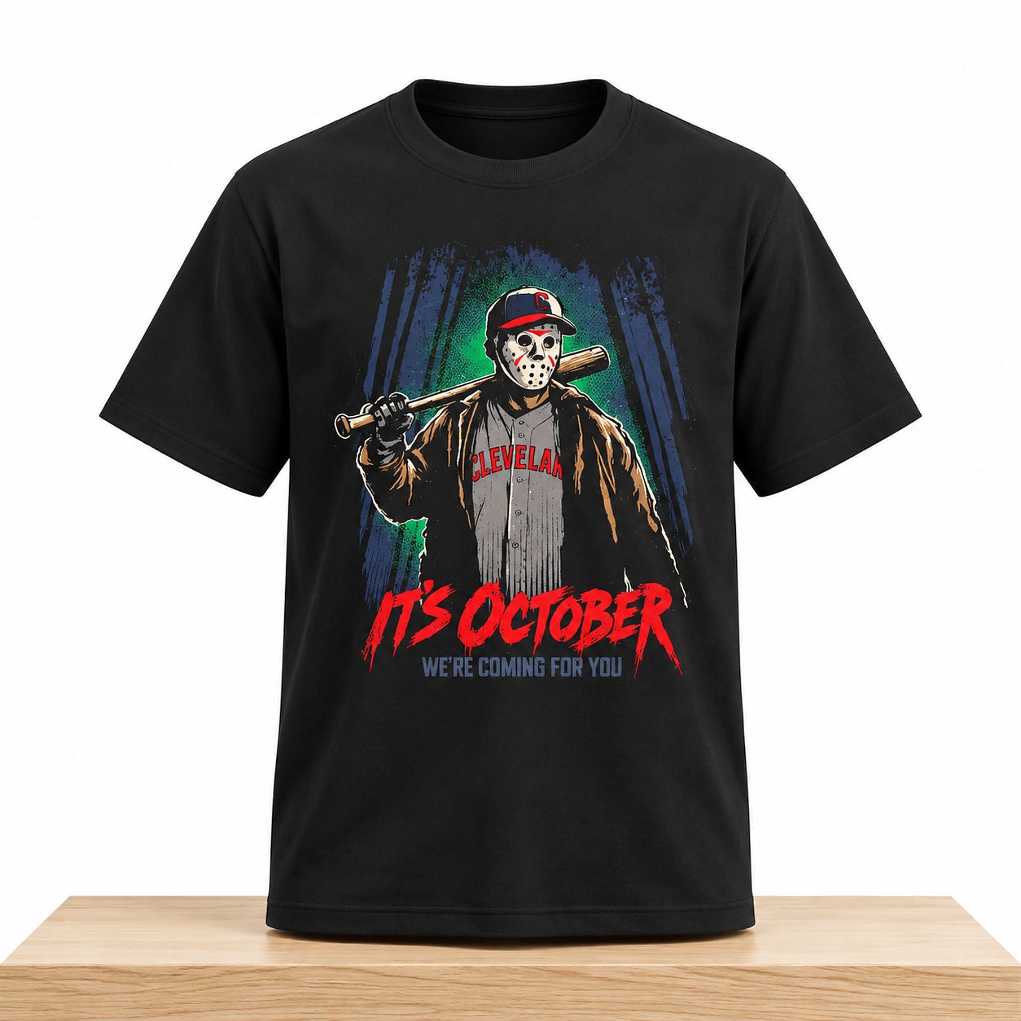 Jason Voorhees Cleveland Guardians It's October Shirt 1 Jason Voorhees Cleveland Guardians Its October Shirt 2