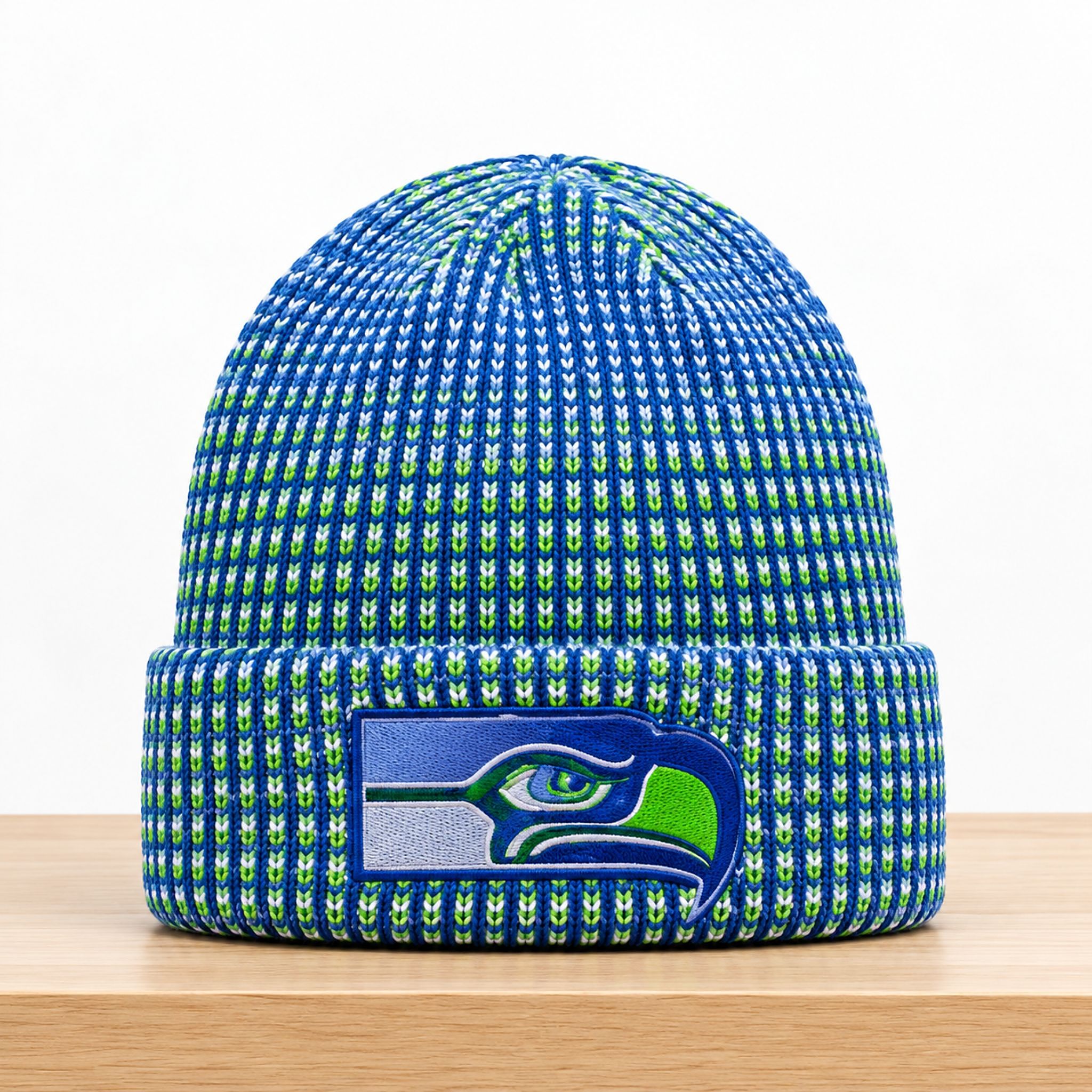 Jaxon Smith Njigba Seahawks 2026 Beanie Hat 1 Jaxon Smith Njigba Seahawks 2026 Beanie Hat 2