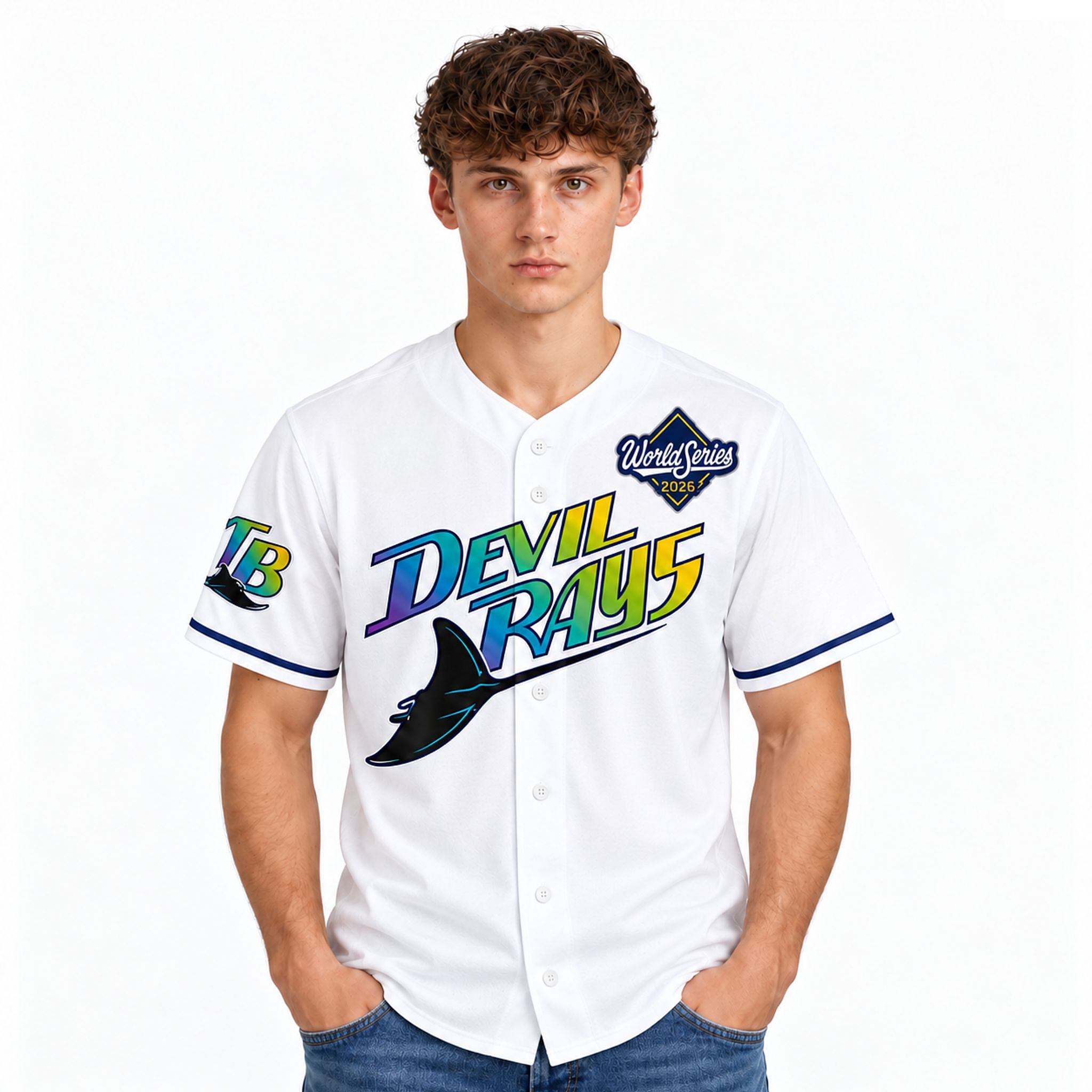 Joe Maddon TB Rays Devil Rays 2026 World Series Jersey 3 Joe Maddon TB Rays Devil Rays 2026 World Series Shirt