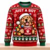 Just A Boy Golden Retriever Christmas 2026 Ugly Sweater 4 Just A Boy Golden Retriever Christmas 2026 Ugly Sweater 2