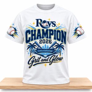 TB Rays Division Champions Grit and Glow 2026 Shirt 2