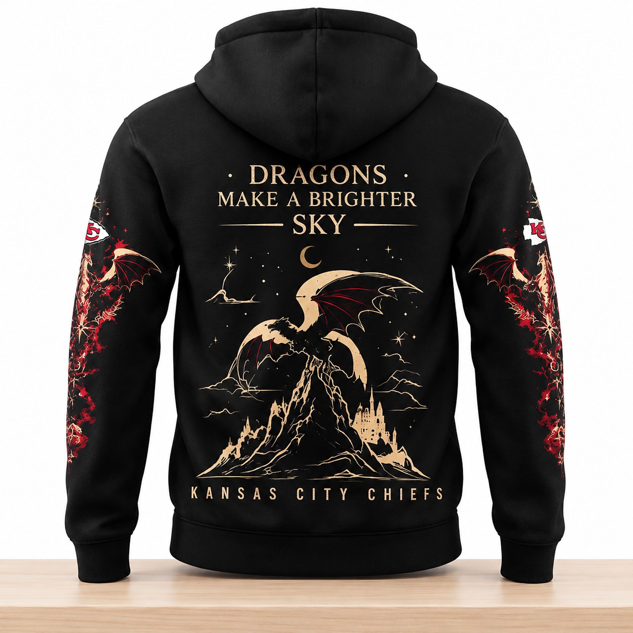 KC Chiefs x Fourth Wing Night Dragons Make A Brighter Sky 2026 Hoodie 2 KC Chiefs x Fourth Wing Night Dragons Make A Brighter Sky 2026 Hoodie