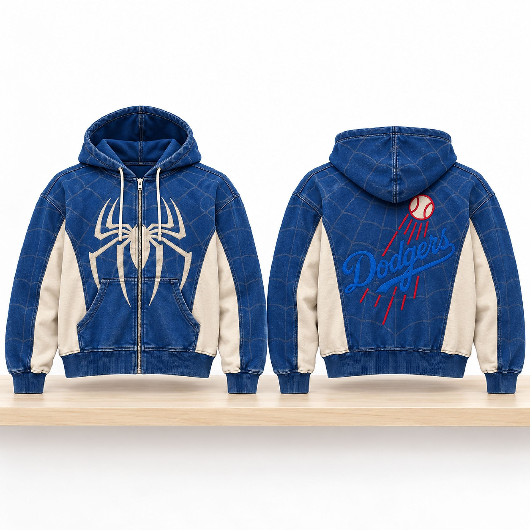 LA Dodgers X Spidey 2026 ZIP Hoodie 1 LA Dodgers X Spidey 2026 ZIP Hoodie 2