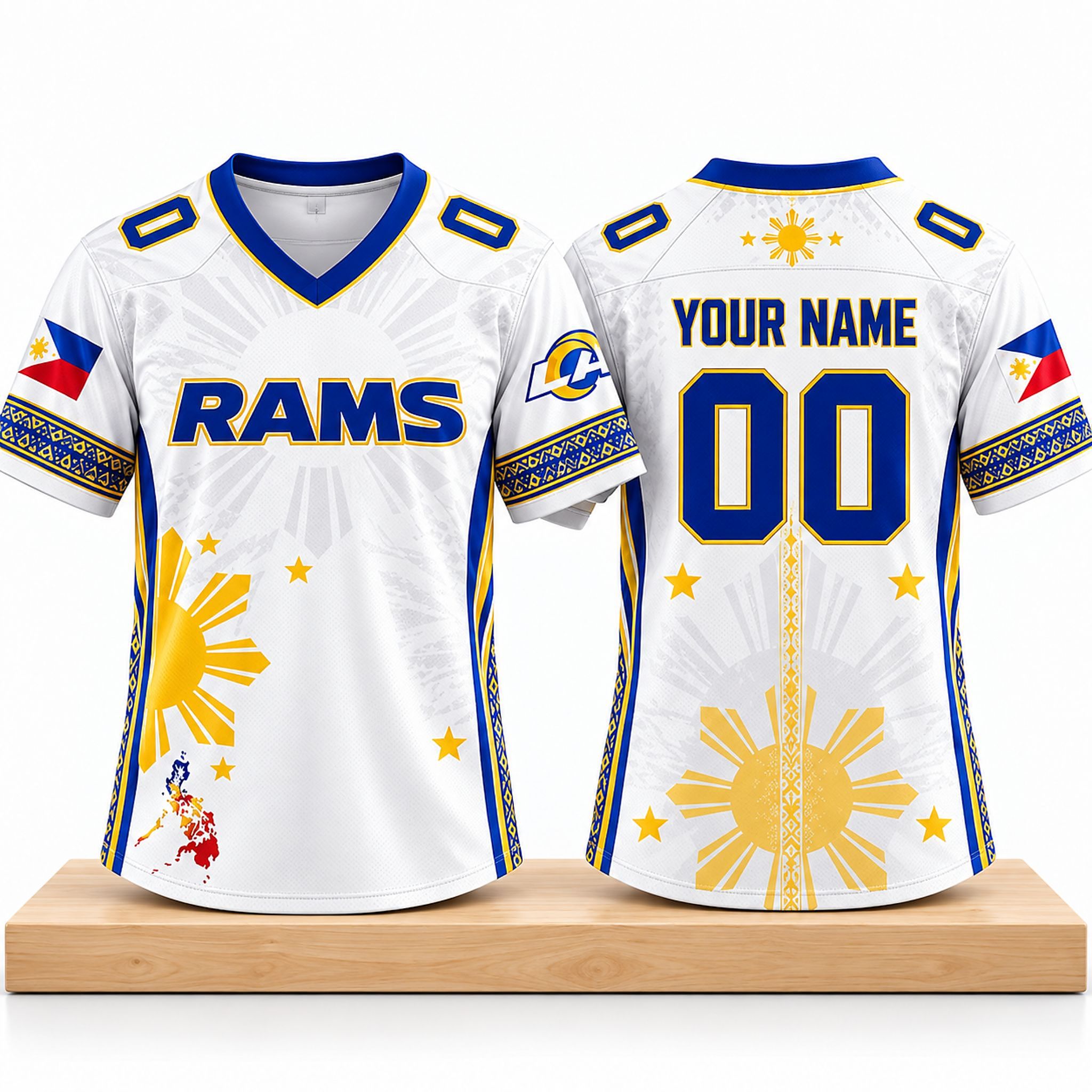LA Rams Filipino Heritage 2026 Jersey 1 LA Rams Filipino Heritage 2026 Jersey 2