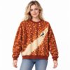 Lawn Mower Leaf Pattern Fall Landscape Ugly Sweater 3 Lawn Mower Leaf Pattern Fall Landscape Ugly Sweater