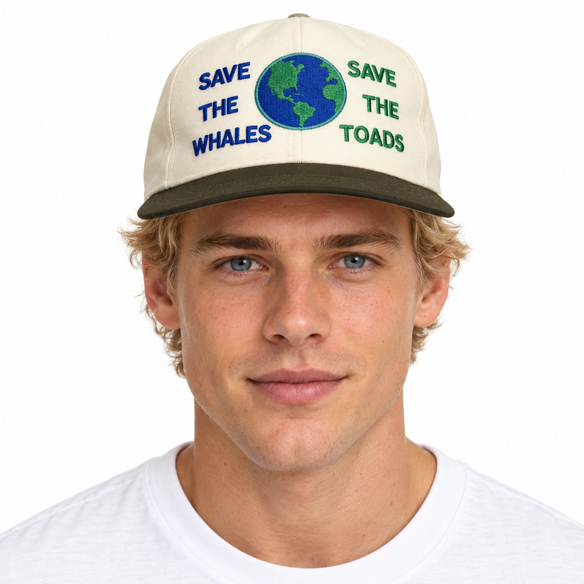 Lefty Lockwood Save The Whales Save The Toads Hat Lefty Lockwood Save The Whales Save The Toads Hat