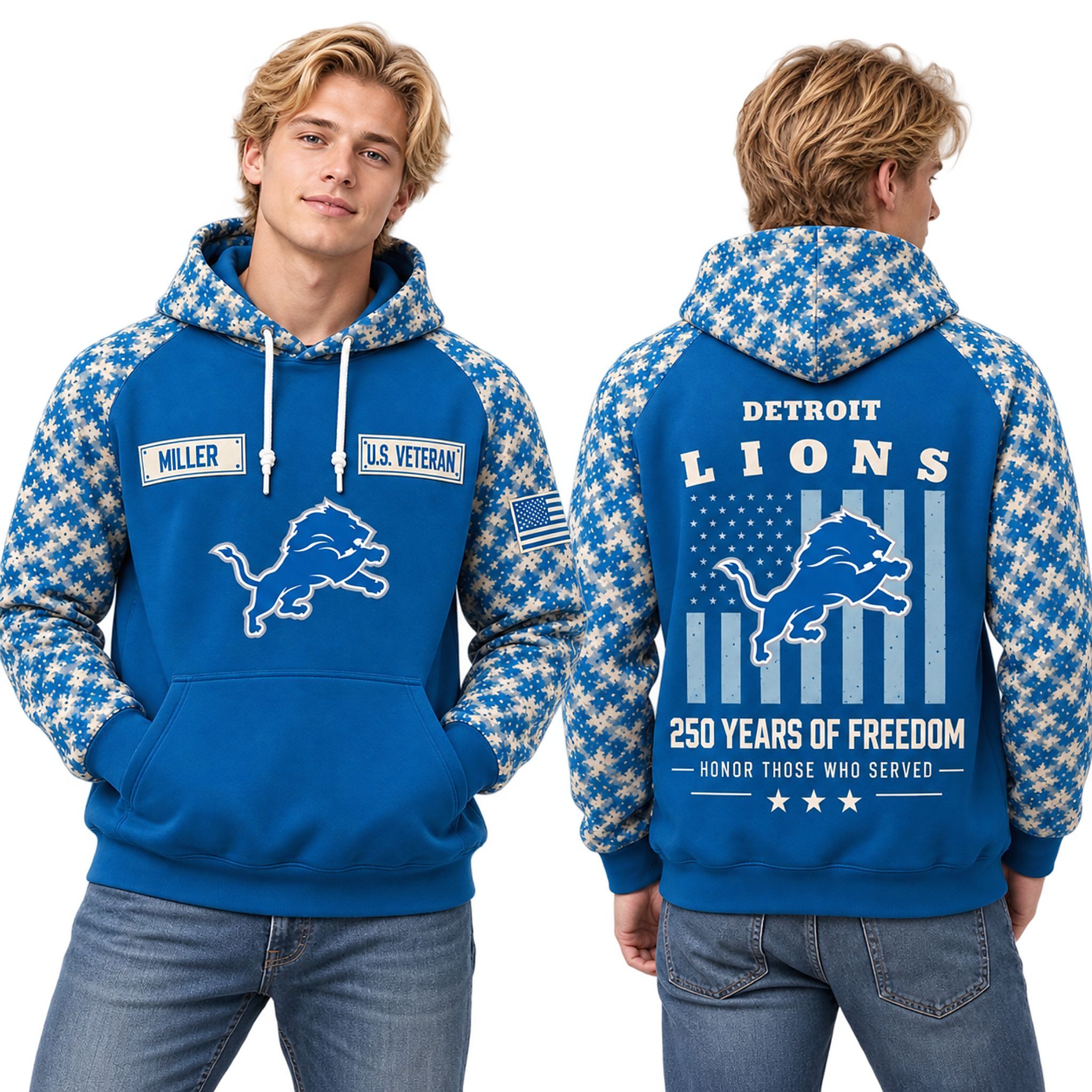 Lions 250 Years Of Freedom Honor Those Who Served Veteran 2026 Hoodie Lions 250 Years Of Freedom Honor Those Who Served Veteran 2026 Hoodie