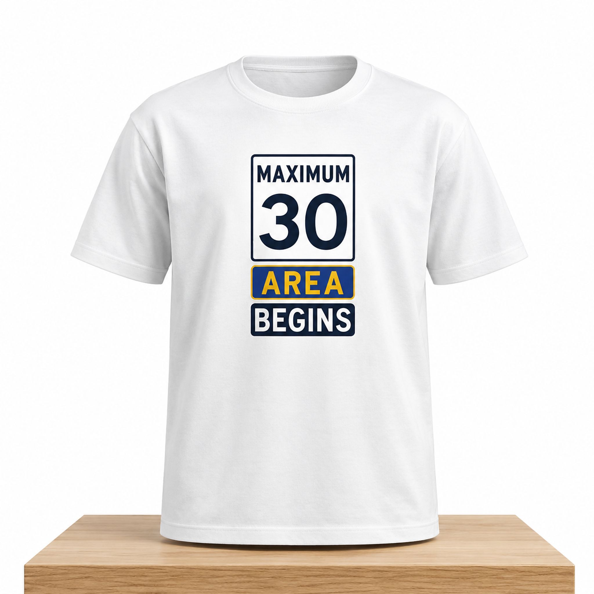 Maximum 30 Area Begins Shirt 1 Maximum 30 Area Begins Shirt 2