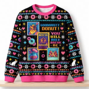 Goodardnit Donut You Will Bill Break Me Christmas 2026 Ugly Sweater 2