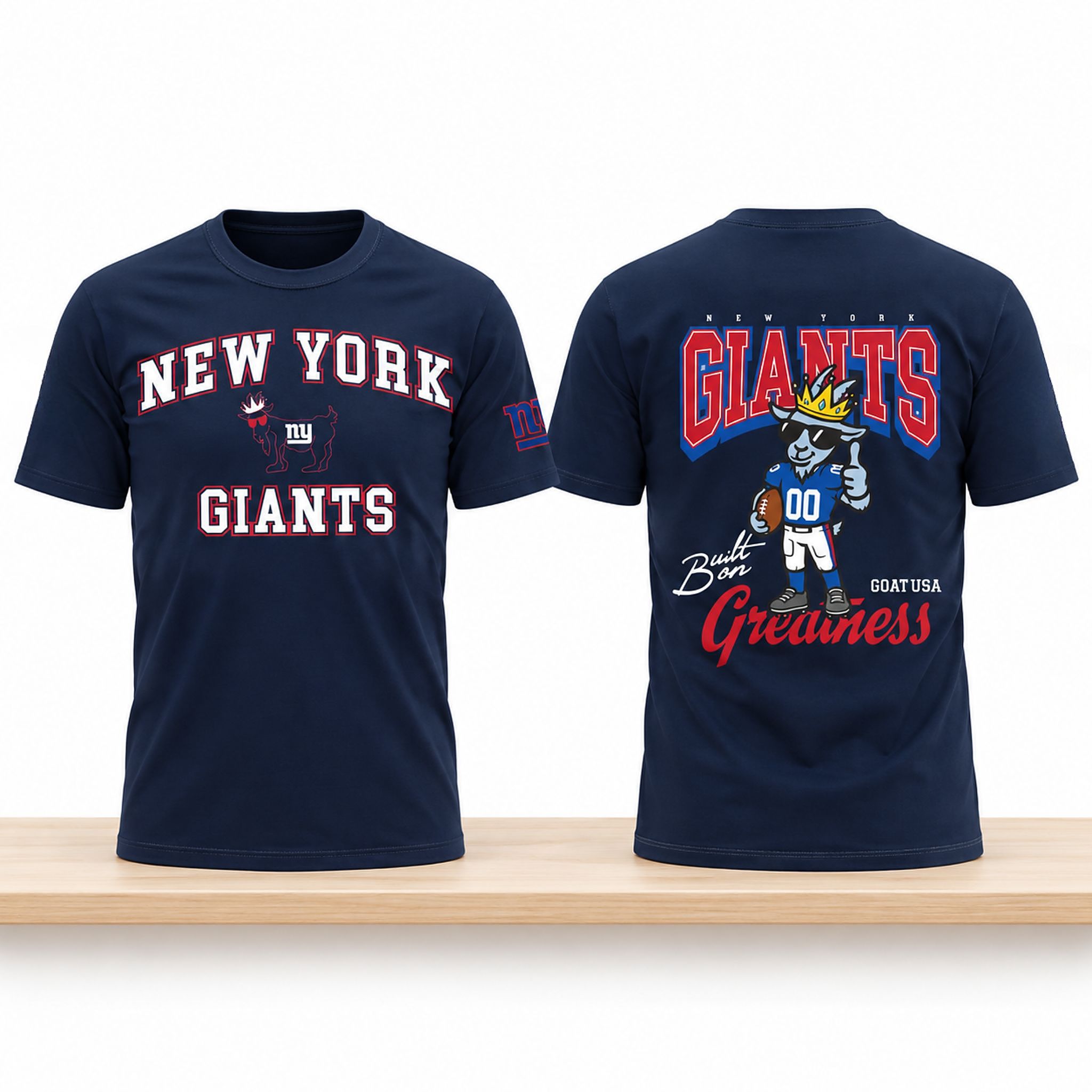 NY Giants x GOAT USA Big Blue 2026 Shirt 1 NY Giants x GOAT USA Big Blue 2026 Shirt 2