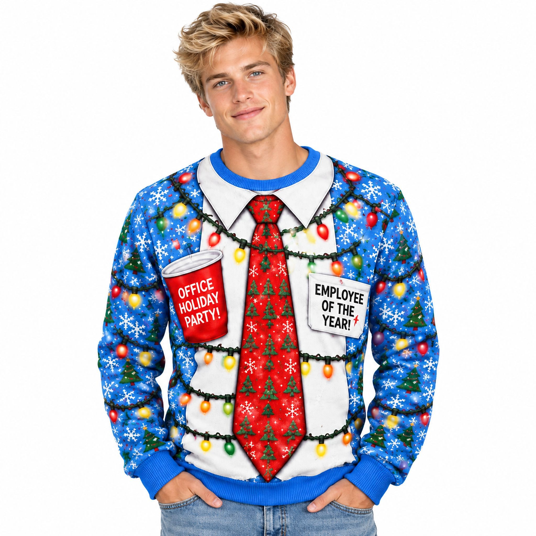 Office Holiday Party Employee of the Year Christmas 2026 Ugly Sweater 2 Office Holiday Party Employee of the Year Christmas 2026 Ugly Sweater 2