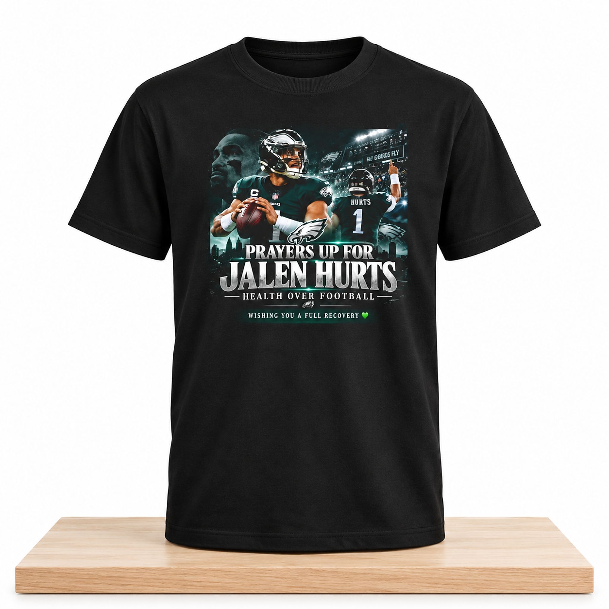 Prayers Up For Jalen Hurts Health Over Football Shirt 1 Prayers Up For Jalen Hurts Health Over Football Shirt 2