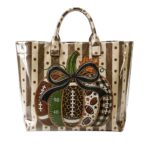 Preppy Fall Pumpkin Football 2026 Halloween Tote