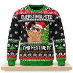 Querstimulated And Festive Af Christmas 2026 Ugly Sweater