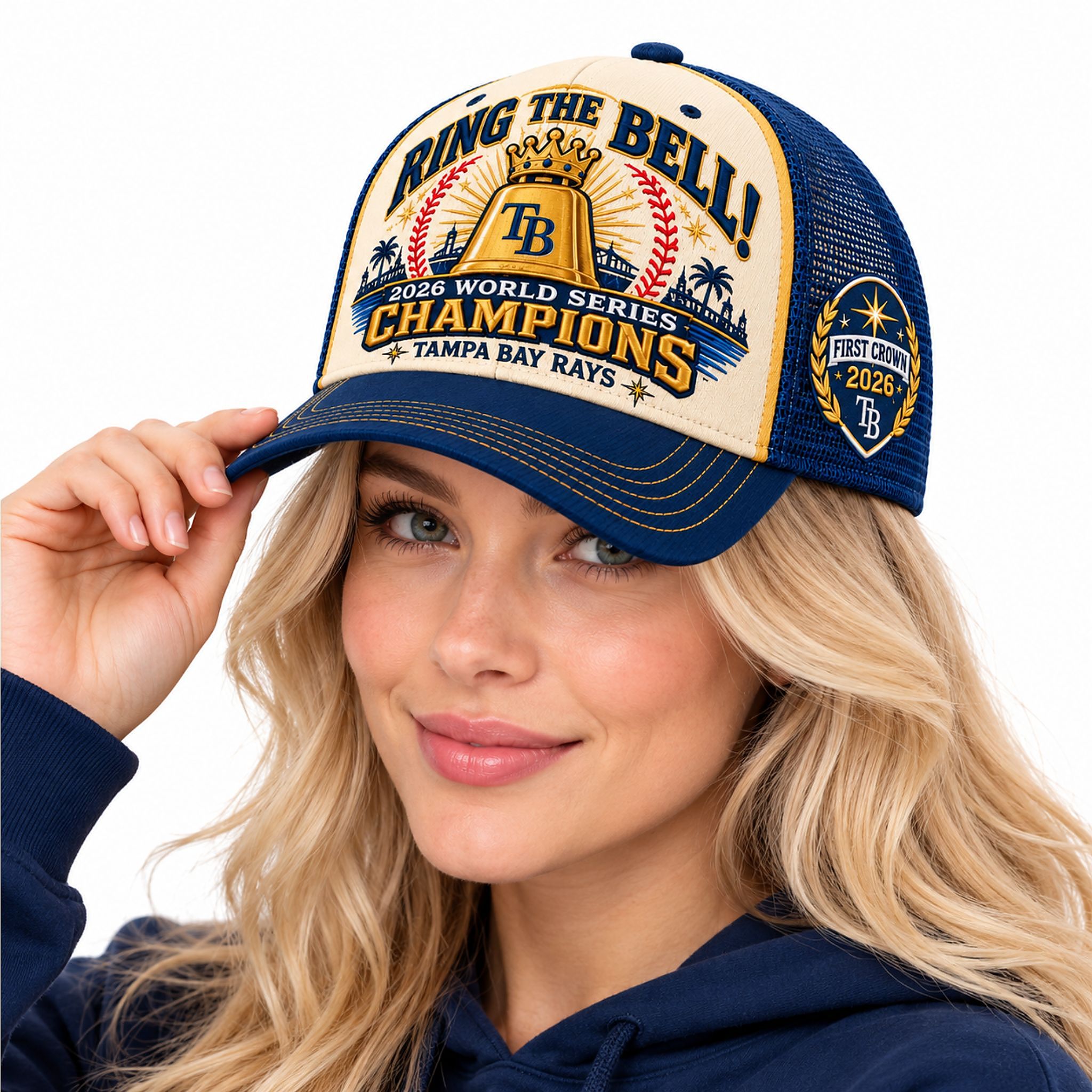 Rays 2026 World Series Champions Ring the Bell Trucker Hat 2 Rays 2026 World Series Champions Ring the Bell Trucker Hat 2