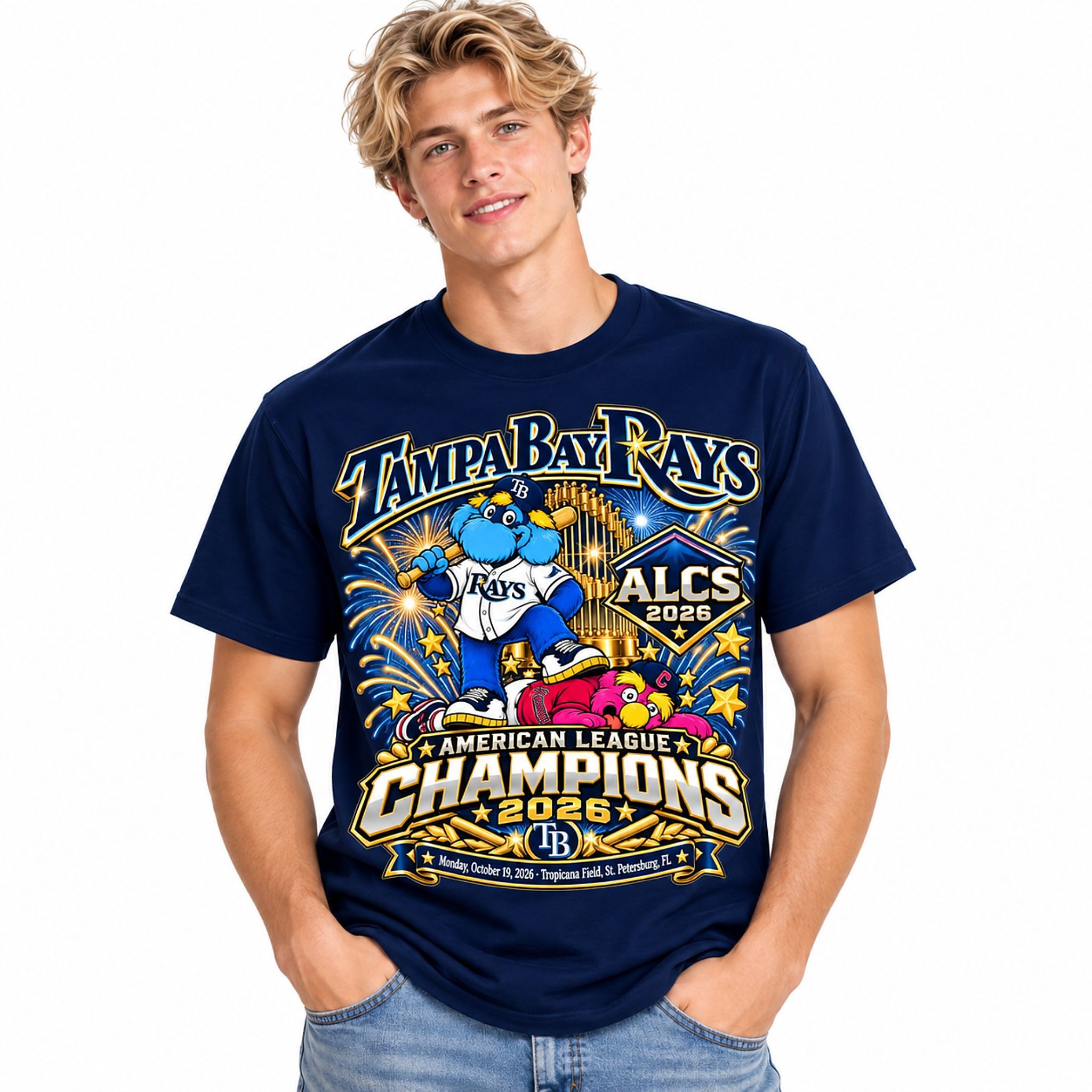 Rays ALCS American League Champions Fireworks 2026 Shirt Rays ALCS American League Champions Fireworks 2026 Shirt