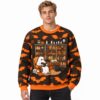 Reading Ghost and Black Cat Halloween 2026 Ugly Sweater
