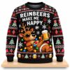 Reindeers Make Me Happy Christmas 2026 Ugly Sweater 2