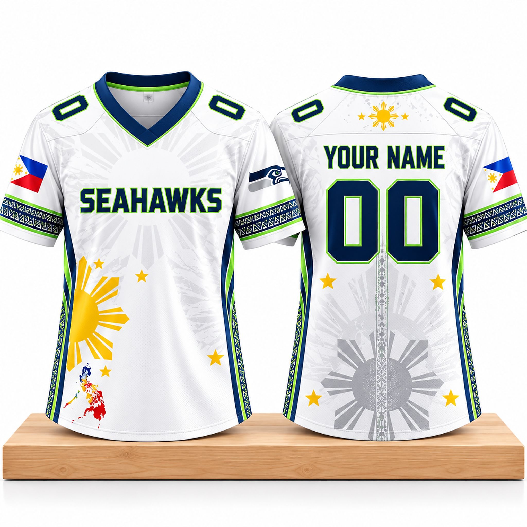 Seahawks Filipino Heritage 2026 Jersey 1 Seahawks Filipino Heritage 2026 Jersey 2