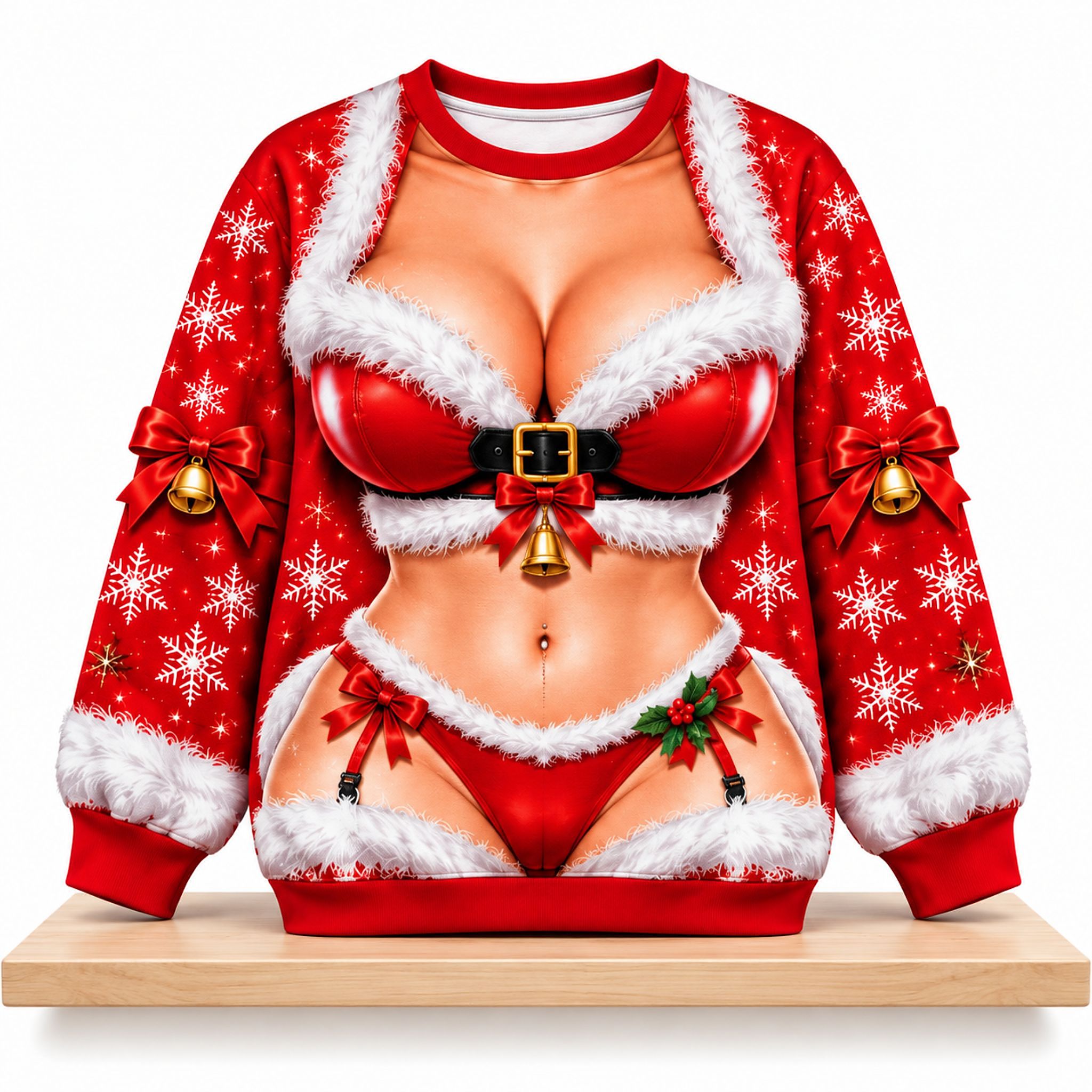 Sexy Santa Red Christmas Lingerie Christmas 2026 Ugly Sweater 1 Sexy Santa Red Christmas Lingerie Christmas 2026 Ugly Sweater 2