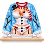 Sexy Snowman Lingerie Christmas 2026 Ugly Sweater