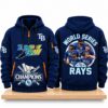 TB Rays 2026 American League World Series Champions Quarter Zip Hoodie 4 TB Rays 2026 American League World Series Champions Quarter Zip Hoodie 2