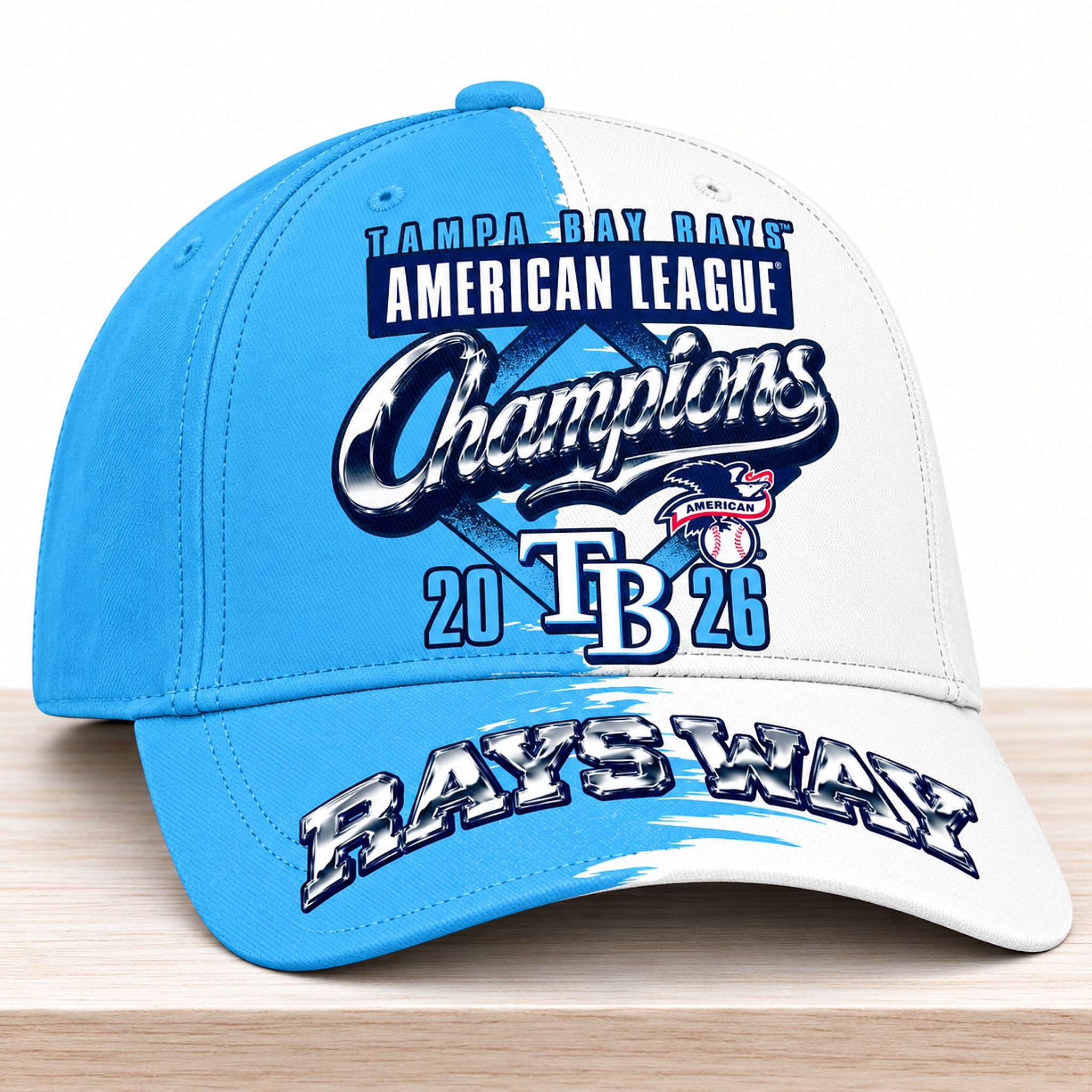 TB Rays American League Champions Rays Way 2026 Hat 1 TB Rays American League Champions 2026 Rays Way Hat 2
