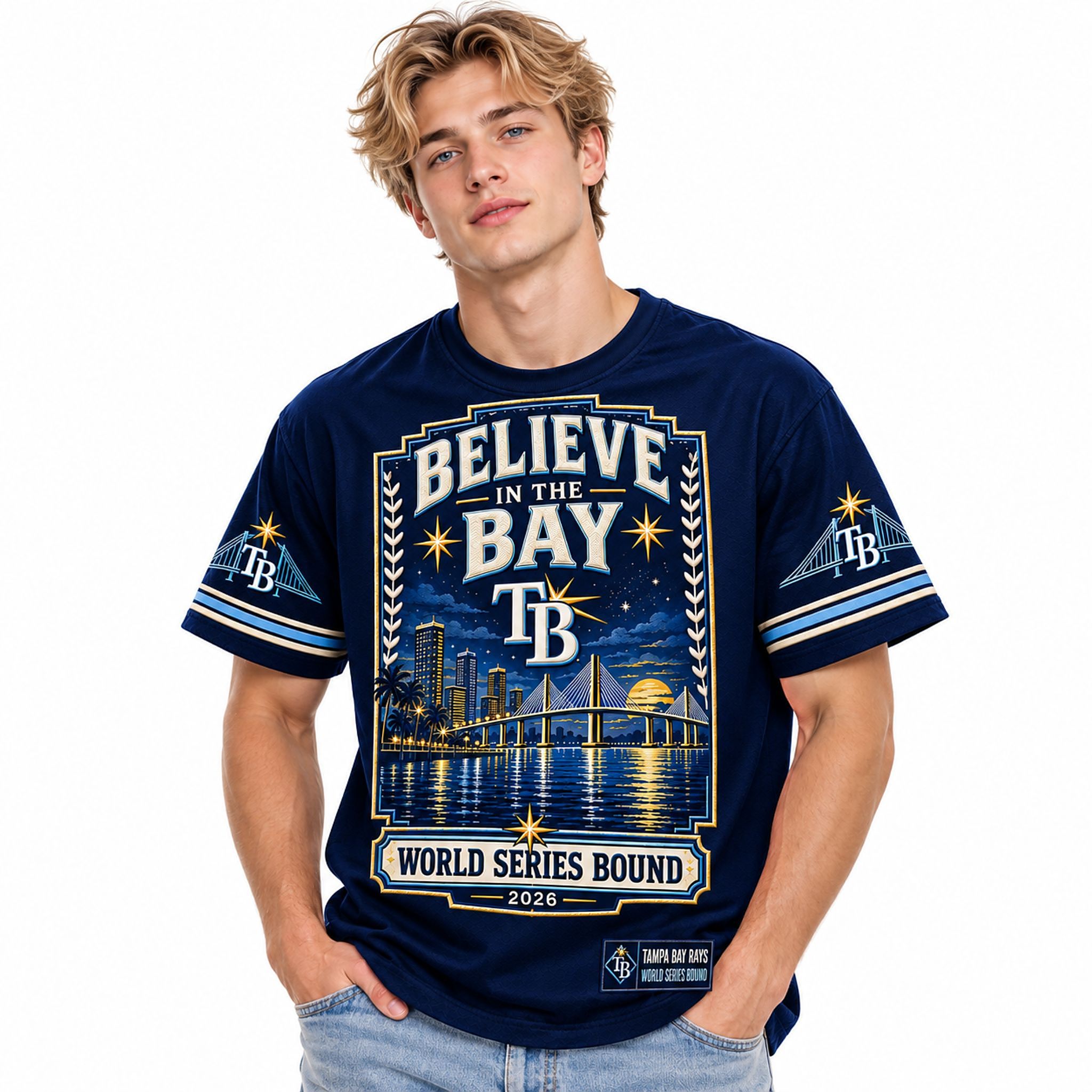 TB Rays Believe in the Bay World Series Bound 2026 Shirt TB Rays Believe in the Bay World Series Bound 2026 Shirt