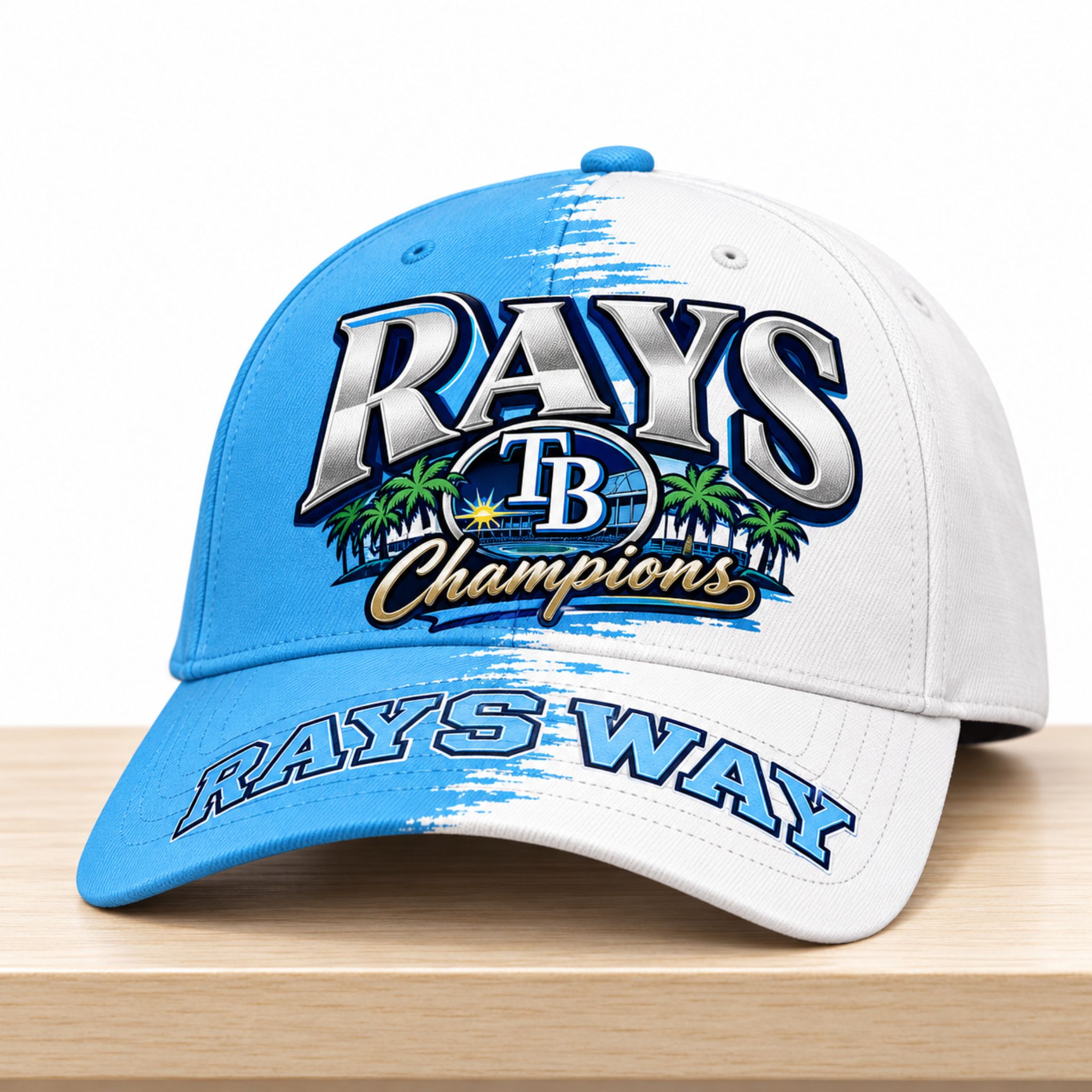 TB Rays Champions Rays Way Palm Tree 2026 Hat 1 TB Rays Champions Rays Way Palm Tree Hat 2