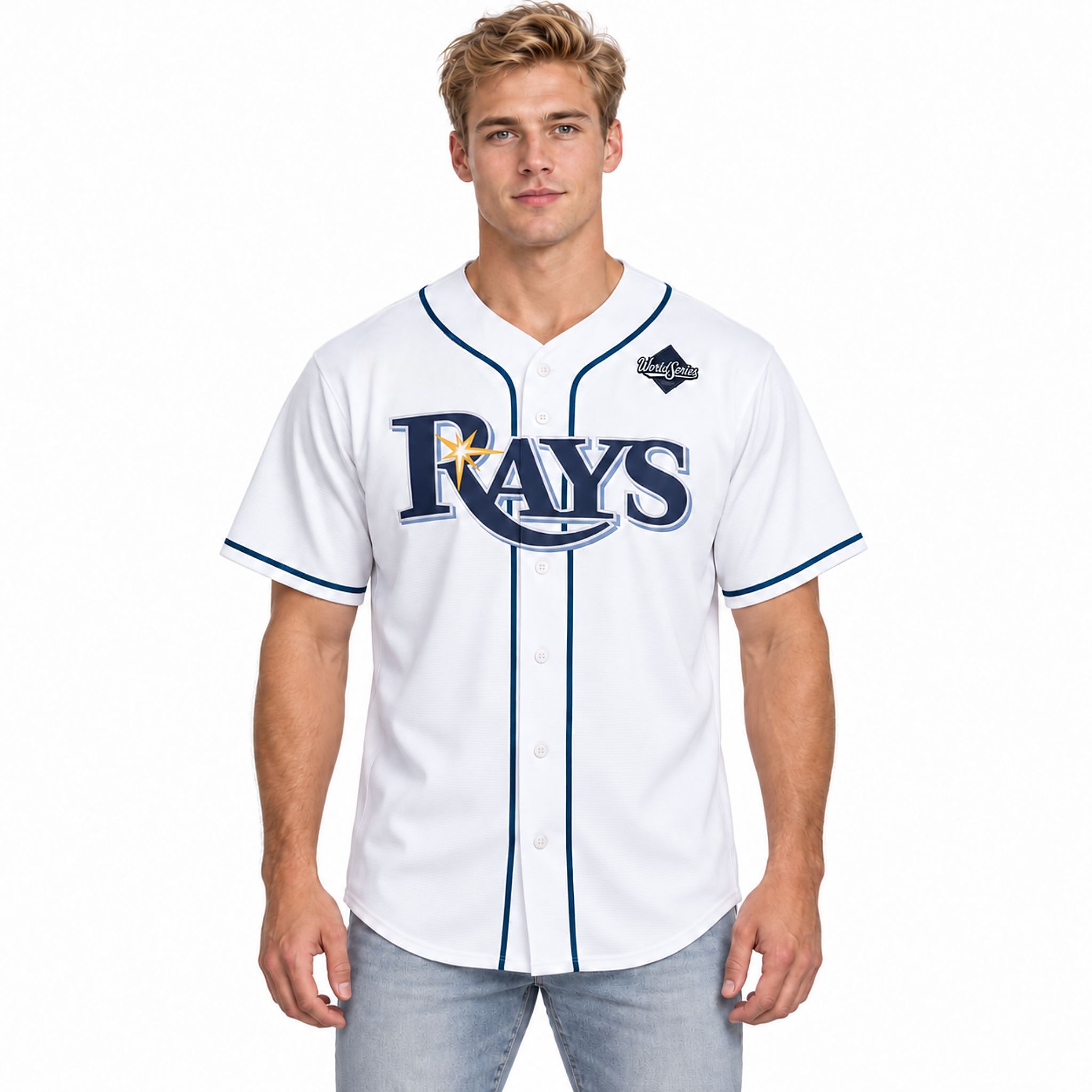 TB Rays Junior Caminero 2026 World Series Champions Jersey TB Rays Junior Caminero 2026 World Series Champions Jersey