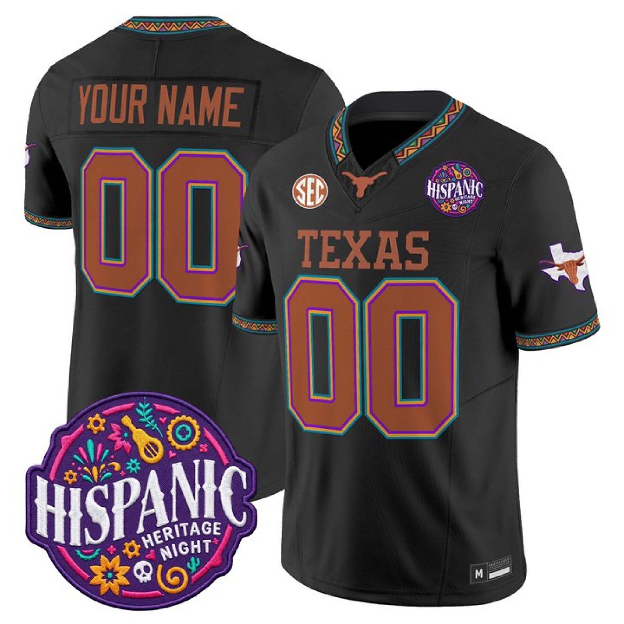 Texas Longhorns Latino Heritage Month 2026 Jersey 1 Texas Longhorns Latino Heritage Month 2026 Jersey 2