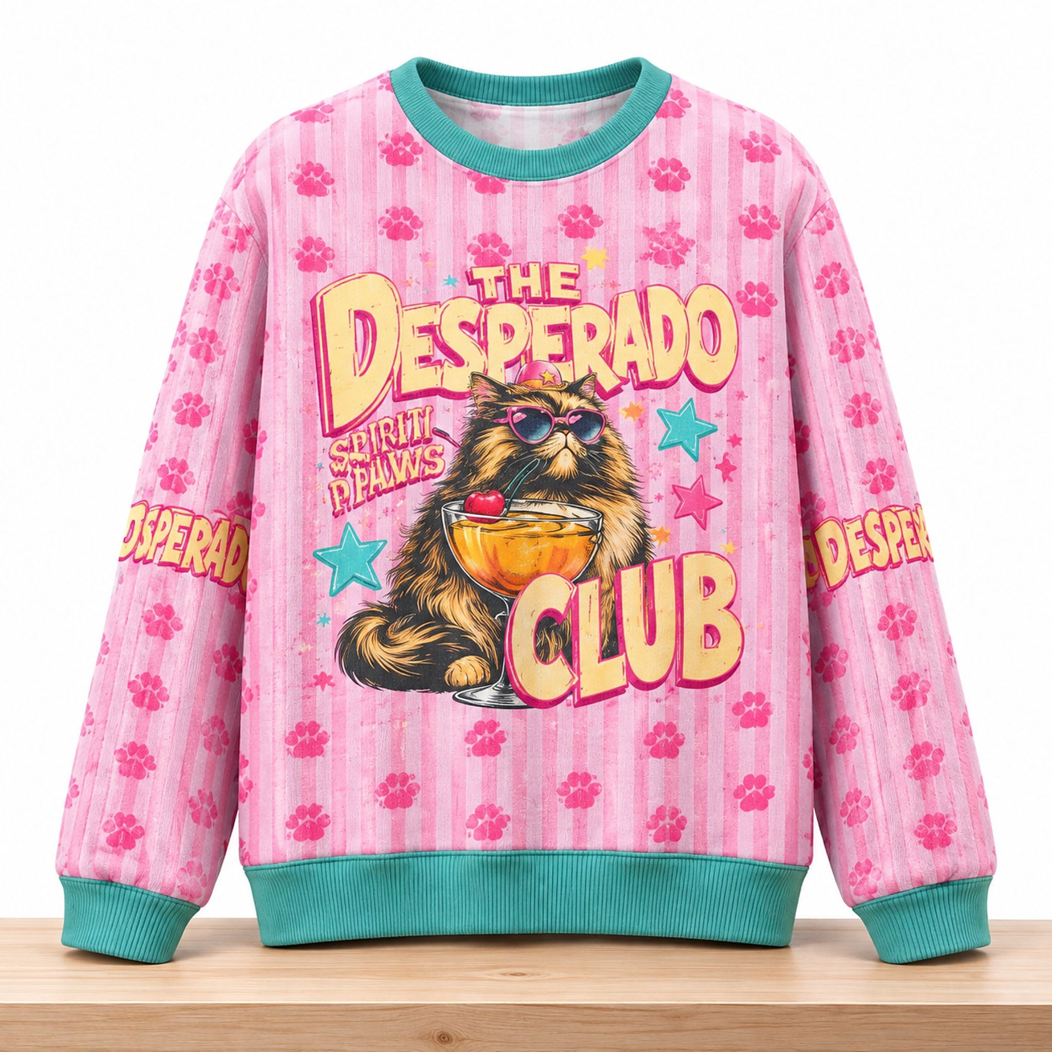 The Desperado Club Cocktail Cat Christmas 2026 Ugly Sweater 1 The Desperado Club Cocktail Cat Christmas 2026 Ugly Sweater 2