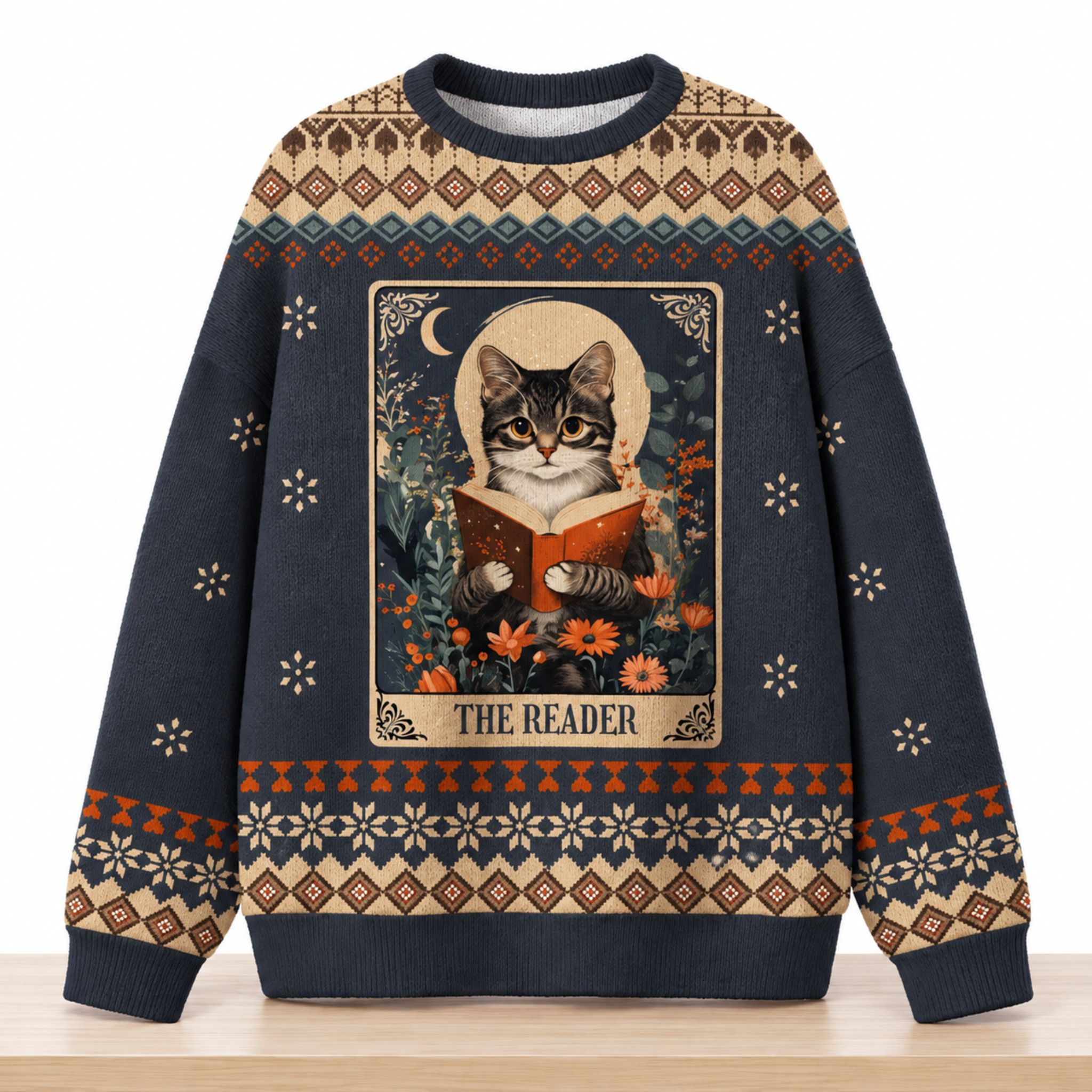 The Reader Tarot Cat Christmas 2026 Ugly Sweater 1 The Reader Tarot Cat Christmas 2026 Ugly Sweater 2
