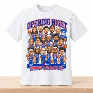 76ers Opening Night Throw The Ball Up 2026 Shirt Giveaway 2