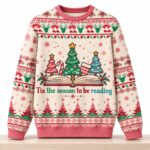 Tis The Season To Be Reading Christmas 2026 Ugly Sweater