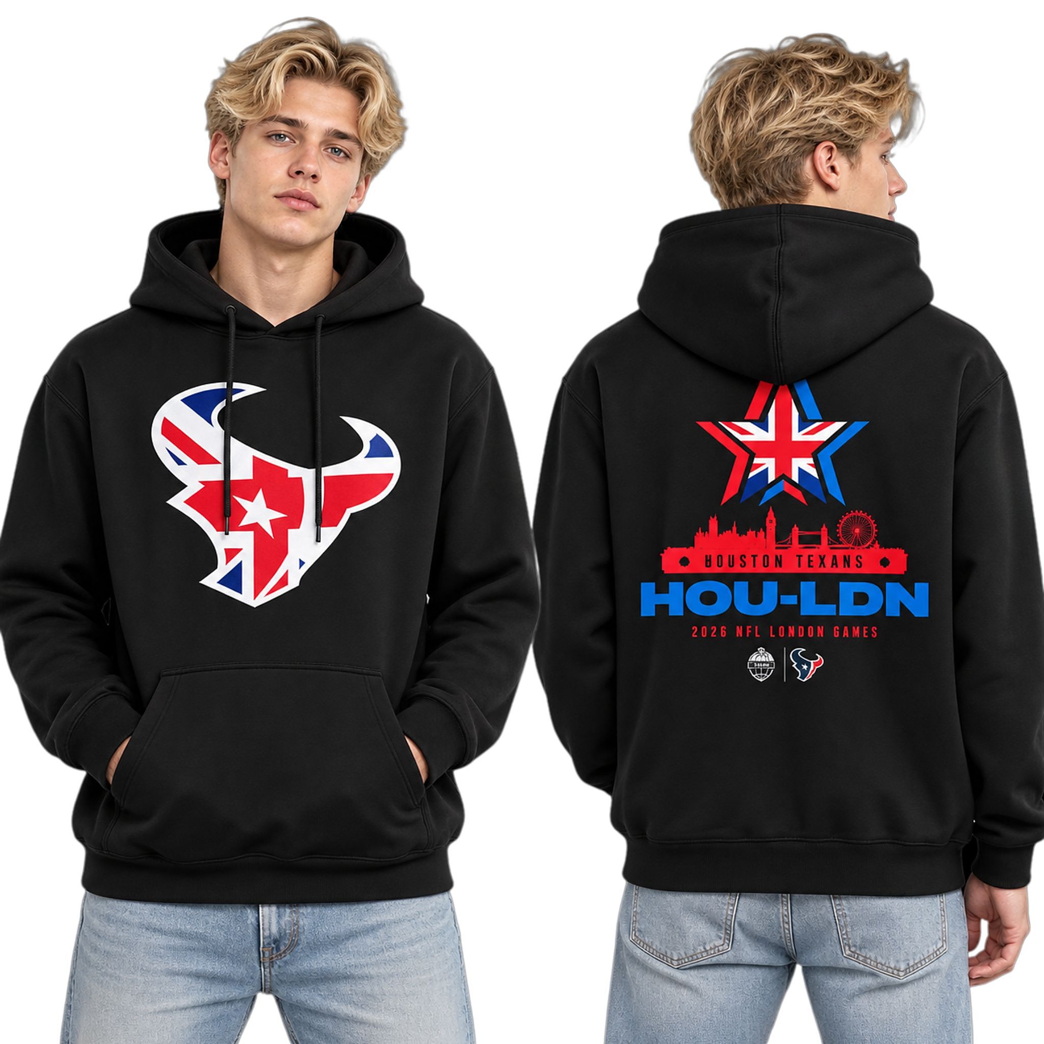 Houston Texans London Games 2026 Hoodie Houston Texans London Games 2026 Hoodie