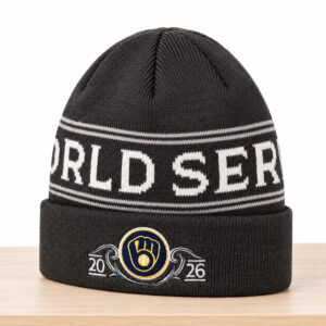 Brewers NLCS World Series Locker Room 2026 Beanie Hat 2