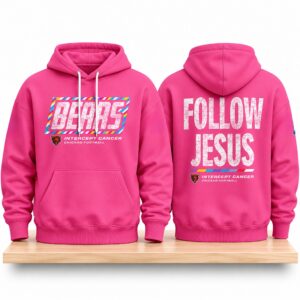 Chicago Bears Crucial Catch Follow Jesus Pink 2026 Hoodie 2