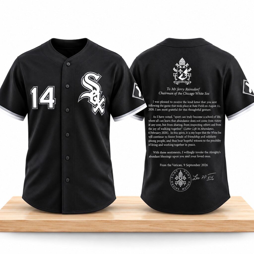 2026 White Sox Pope Leo XIV Sends Blessings Playoff Jersey - Zerelam