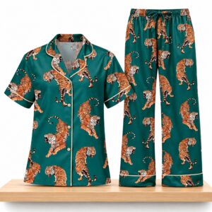 Tiger Silky Pajama Set 2