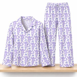 Purple Monkey Pajama Set 2