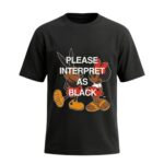 Please Interpret As Black Shirt