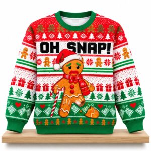 OH SNAP Gingerbread Man Christmas 2026 Ugly Sweater 2